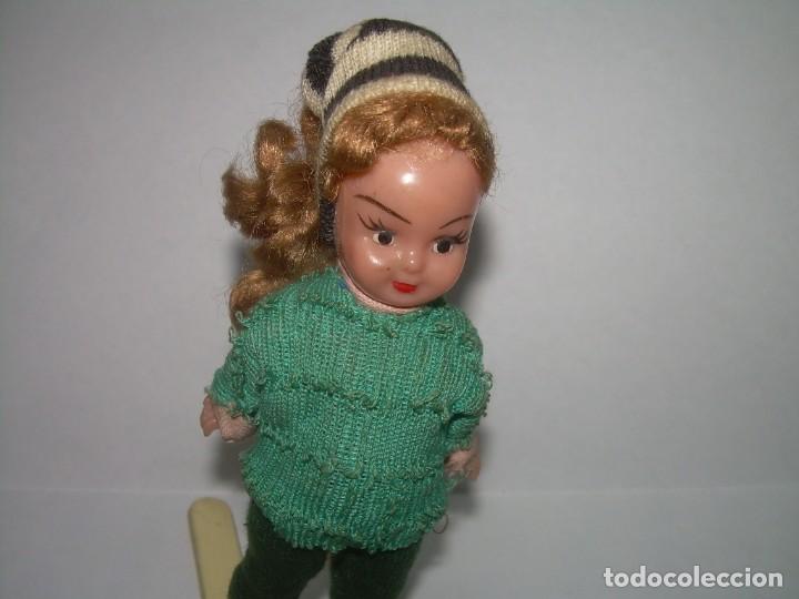 Mu&ntilde;eca espa&ntilde;ola clasica: ANTIGUA MU&Ntilde;ECA ESQUIADORA. - Foto 5