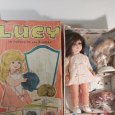 Muñeca española clasica: LUCY LA MUÑECA DE LAS 3 CARAS. Lote 253512935
