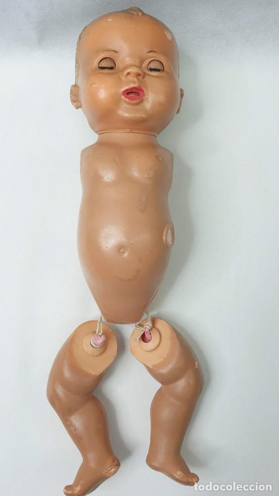 Mu&ntilde;eca espa&ntilde;ola clasica: MU&Ntilde;ECO DE CELULOIDE MARCA PSE PARA PARTES. MIDE UNOS 30cm. - Foto 1