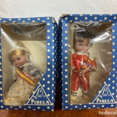 Bambola spagnola classica: LINDA Y LINDO PIRULO VALENCIANOS EN SUS CAJAS NUNCA AN SUDO SACADOS DE SUS CAJAS AÑOS 70. Lote 267210279