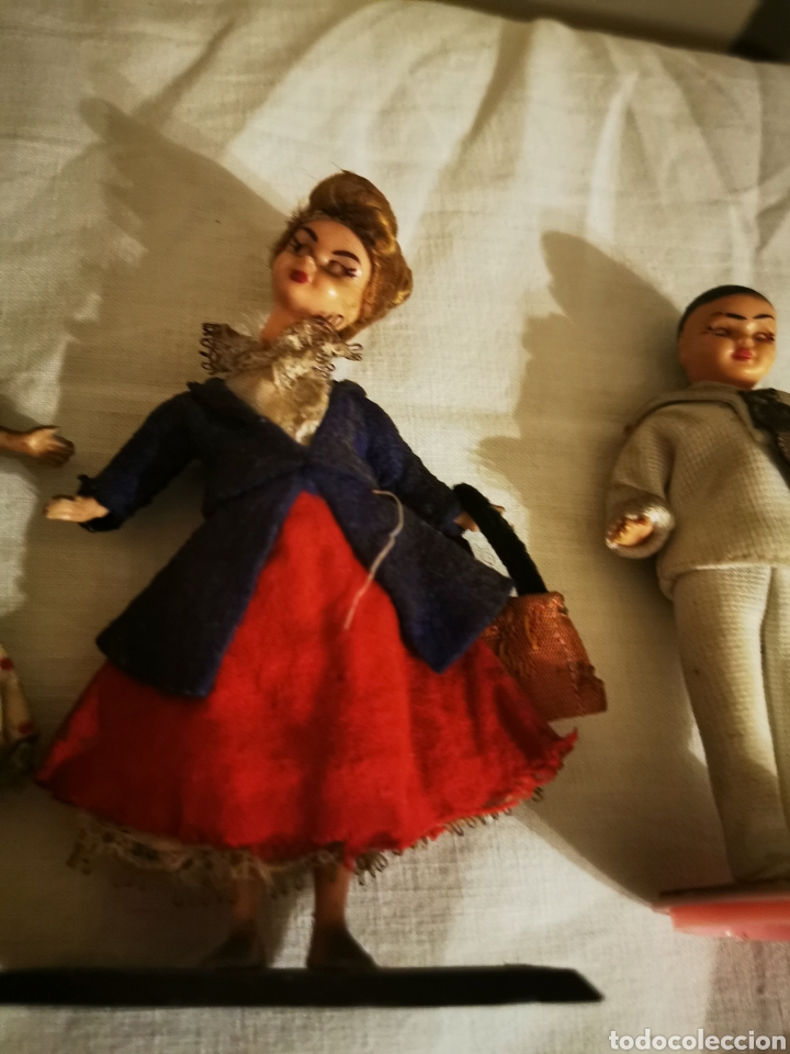 Mu&ntilde;eca espa&ntilde;ola clasica: Tres mu&ntilde;ecos celuloide circa 1940 13cm - Foto 4