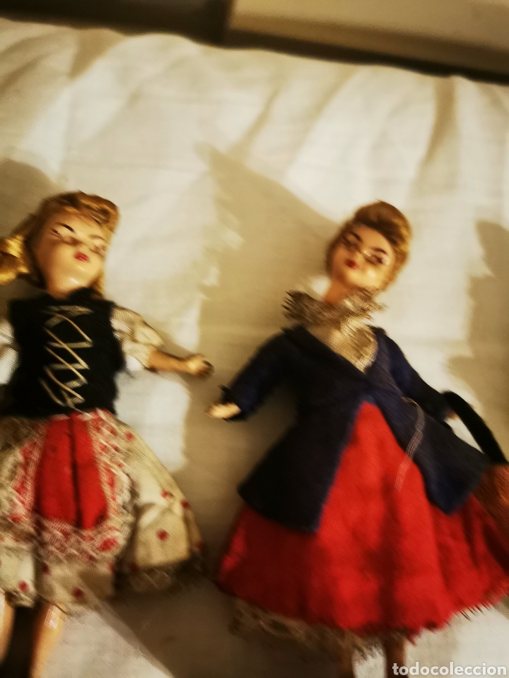 Mu&ntilde;eca espa&ntilde;ola clasica: Tres mu&ntilde;ecos celuloide circa 1940 13cm - Foto 5