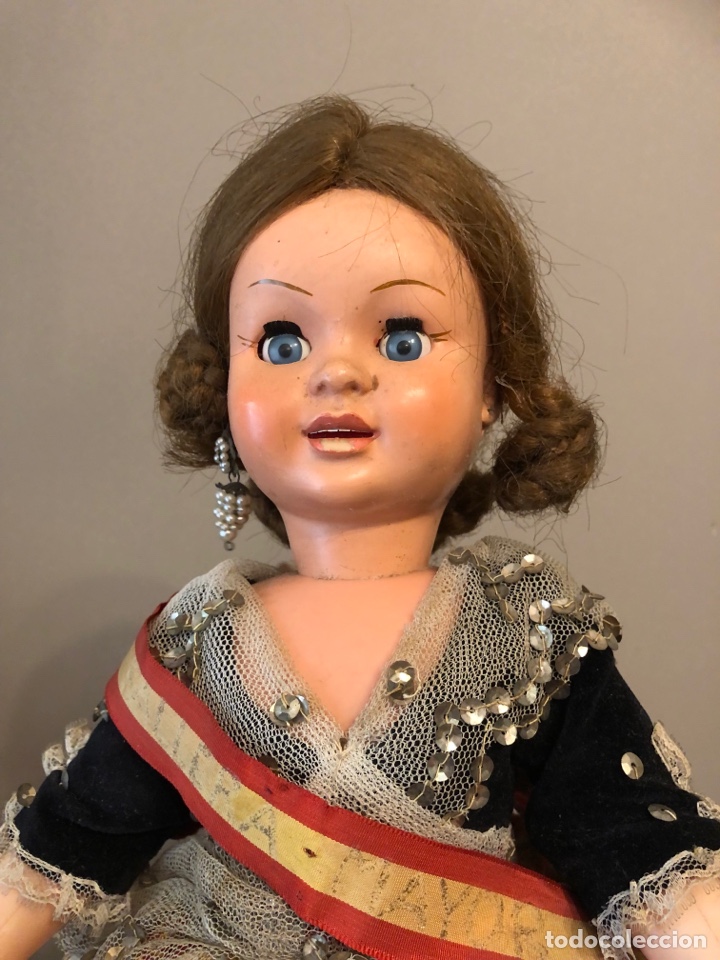 Mu&ntilde;eca espa&ntilde;ola clasica: ANTIGUA MU&Ntilde;ECA FALLERA MAYOR 48 cm. - Foto 5