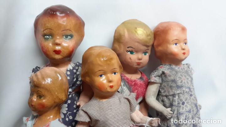 Mu&ntilde;eca espa&ntilde;ola clasica: LOTE DE MU&Ntilde;ECAS DE CARTON. PEPAS. - Foto 5