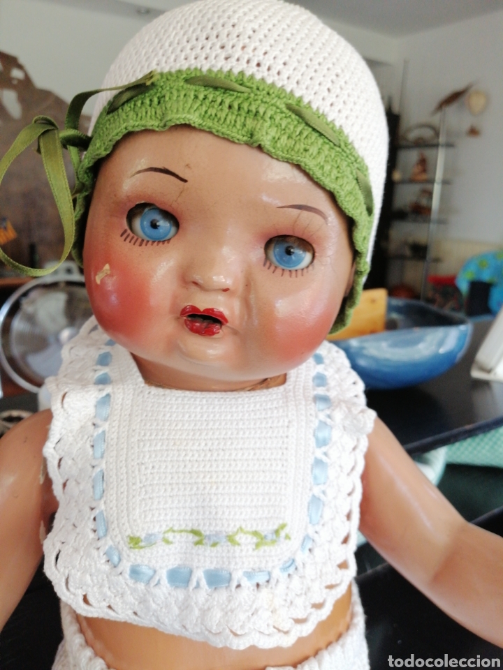 Mu&ntilde;eca espa&ntilde;ola clasica: bragas, babero y botitas - Foto 2