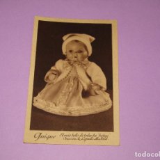 Muñeca española clasica: ANTIGUO TARJETÓN PUBLICIDAD DEL MUÑECO QUIQUE DE MUÑECAS LOPADI - AÑO 1940-50S.. Lote 290240403
