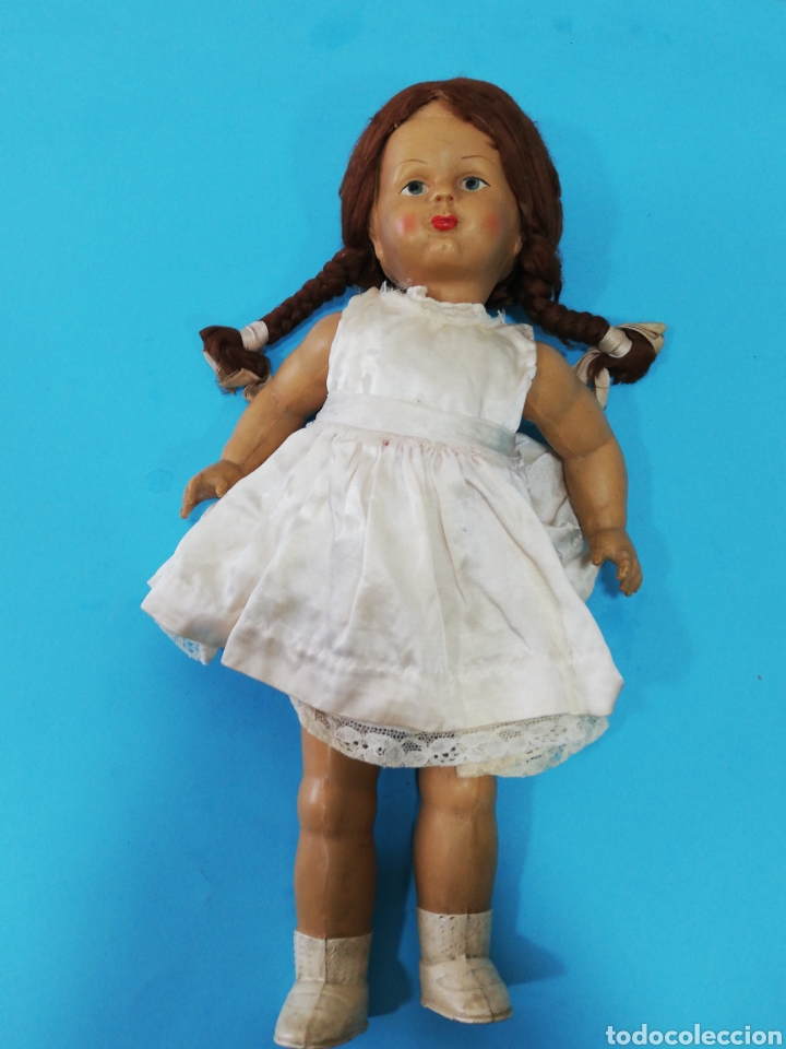 Mu&ntilde;eca espa&ntilde;ola clasica: ANTIGUA MU&Ntilde;ECA SIN EDINTIFICAR MIDE 30 cm. - Foto 1