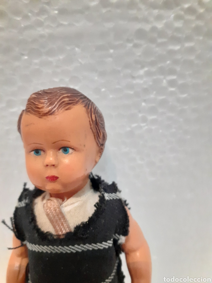 Mu&ntilde;eca espa&ntilde;ola clasica: Mu&ntilde;eco celuloide antiguo mide 13 cms - Foto 2