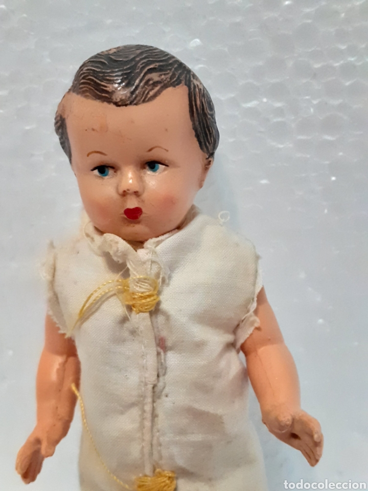 Mu&ntilde;eca espa&ntilde;ola clasica: Mu&ntilde;eco de celuloide antiguo mide 13 cm - Foto 2