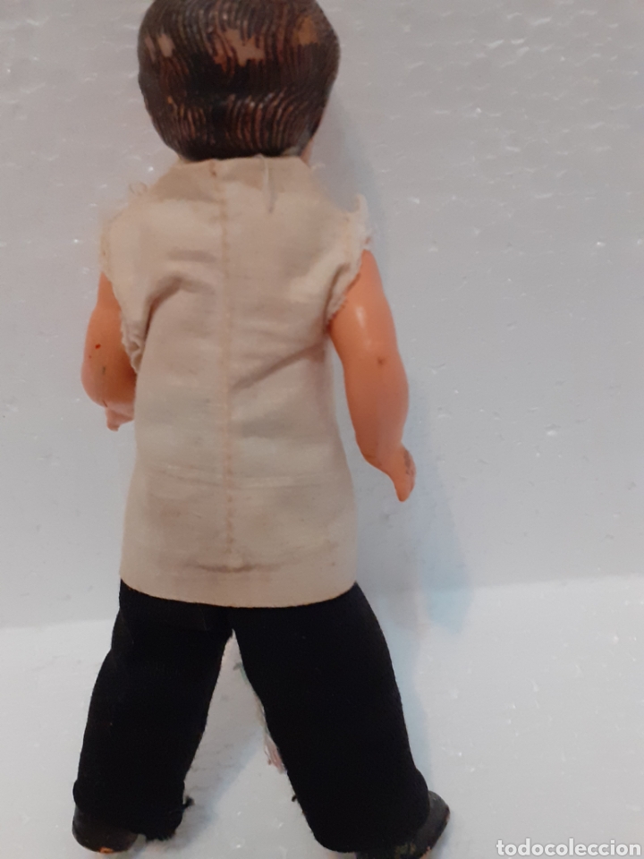 Mu&ntilde;eca espa&ntilde;ola clasica: Mu&ntilde;eco de celuloide antiguo mide 13 cm - Foto 3