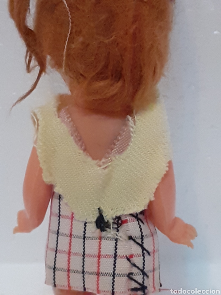 Mu&ntilde;eca espa&ntilde;ola clasica: Mu&ntilde;eca celuloide pelo mohair antigua mide 10 cm - Foto 3