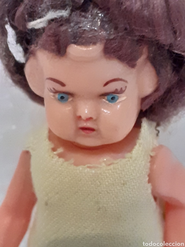 Mu&ntilde;eca espa&ntilde;ola clasica: Mu&ntilde;eca celuloide antigua mide 10 cm - Foto 2