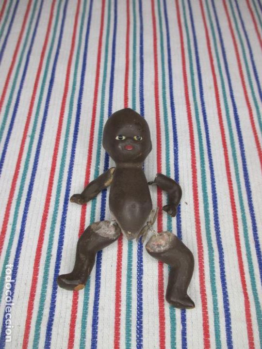 Mu&ntilde;eca espa&ntilde;ola clasica: ANTIGUA MU&Ntilde;ECA BARRO, 8,5 CM - Foto 1