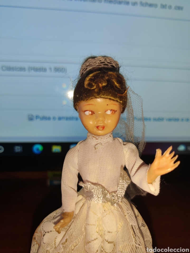 Mu&ntilde;eca espa&ntilde;ola clasica: ESTAMOS LIQUIDANDO. Mu&ntilde;eca Celuloide con ropa original Ref 143 - Foto 2