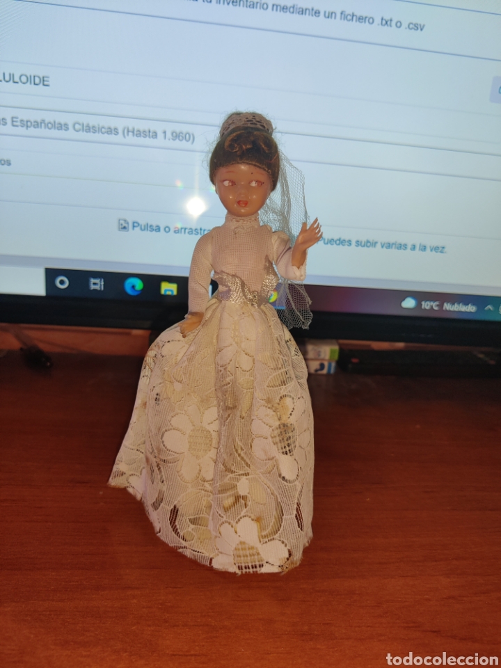 Mu&ntilde;eca espa&ntilde;ola clasica: ESTAMOS LIQUIDANDO. Mu&ntilde;eca Celuloide con ropa original Ref 143 - Foto 1