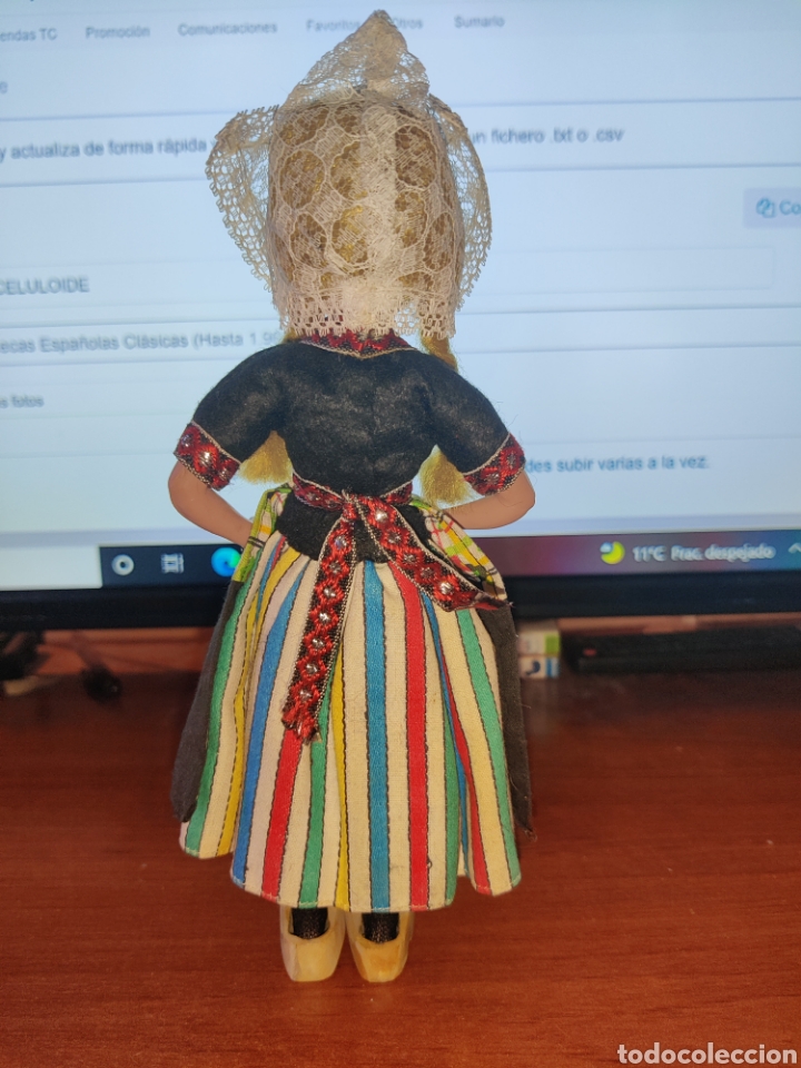 Mu&ntilde;eca espa&ntilde;ola clasica: ESTAMOS LIQUIDANDO. Mu&ntilde;eca Celuloide o pl&aacute;stico duro con ropa original Ref 143 - Foto 5