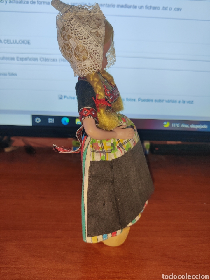Mu&ntilde;eca espa&ntilde;ola clasica: ESTAMOS LIQUIDANDO. Mu&ntilde;eca Celuloide o pl&aacute;stico duro con ropa original Ref 143 - Foto 6