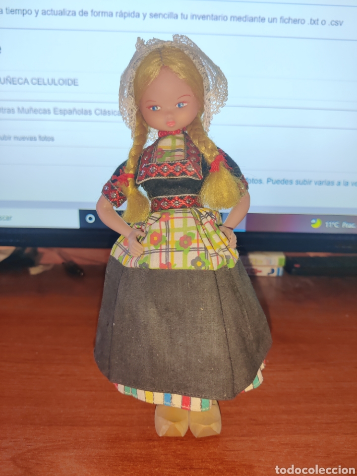 Mu&ntilde;eca espa&ntilde;ola clasica: ESTAMOS LIQUIDANDO. Mu&ntilde;eca Celuloide o pl&aacute;stico duro con ropa original Ref 143 - Foto 1