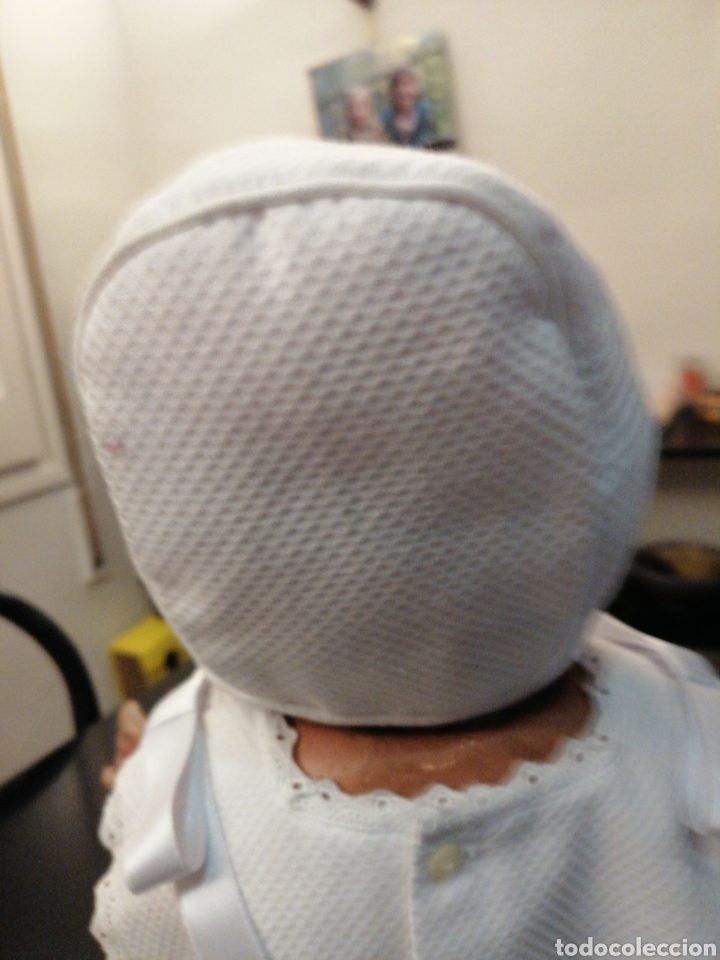 Mu&ntilde;eca espa&ntilde;ola clasica: Vestido y gorro d pique - Foto 3