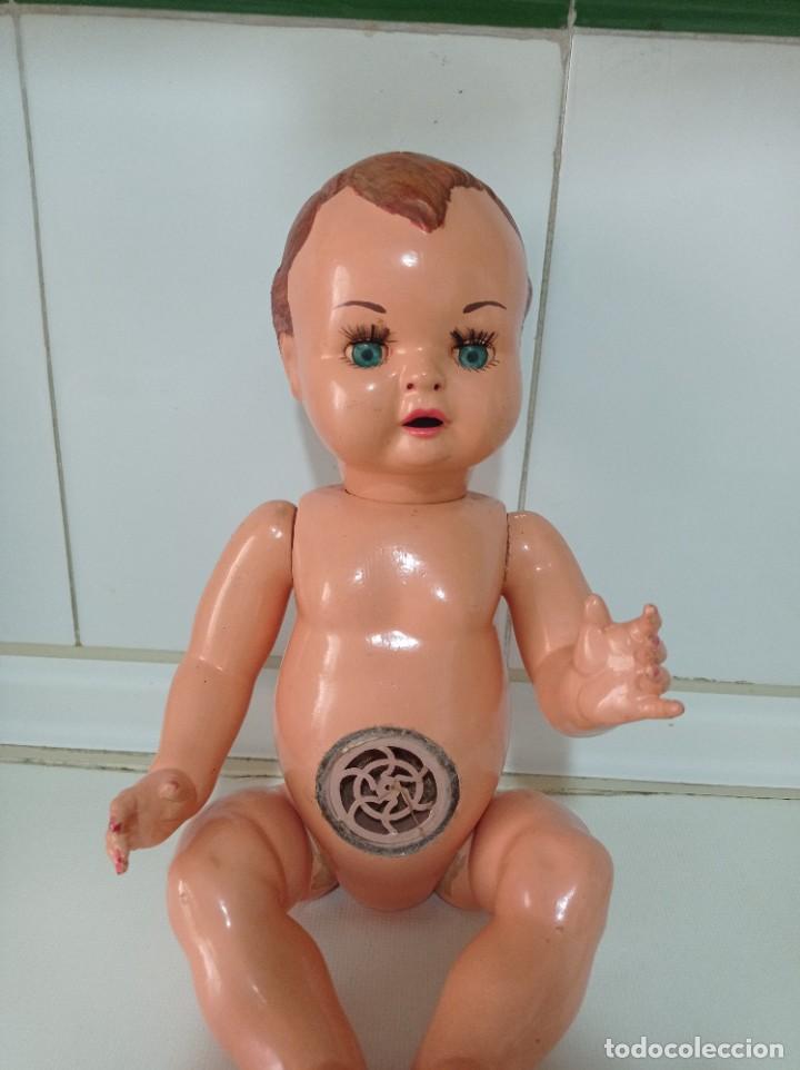 Mu&ntilde;eca espa&ntilde;ola clasica: Antiguo mu&ntilde;eco de celuloide, repintado yo creo - Foto 2