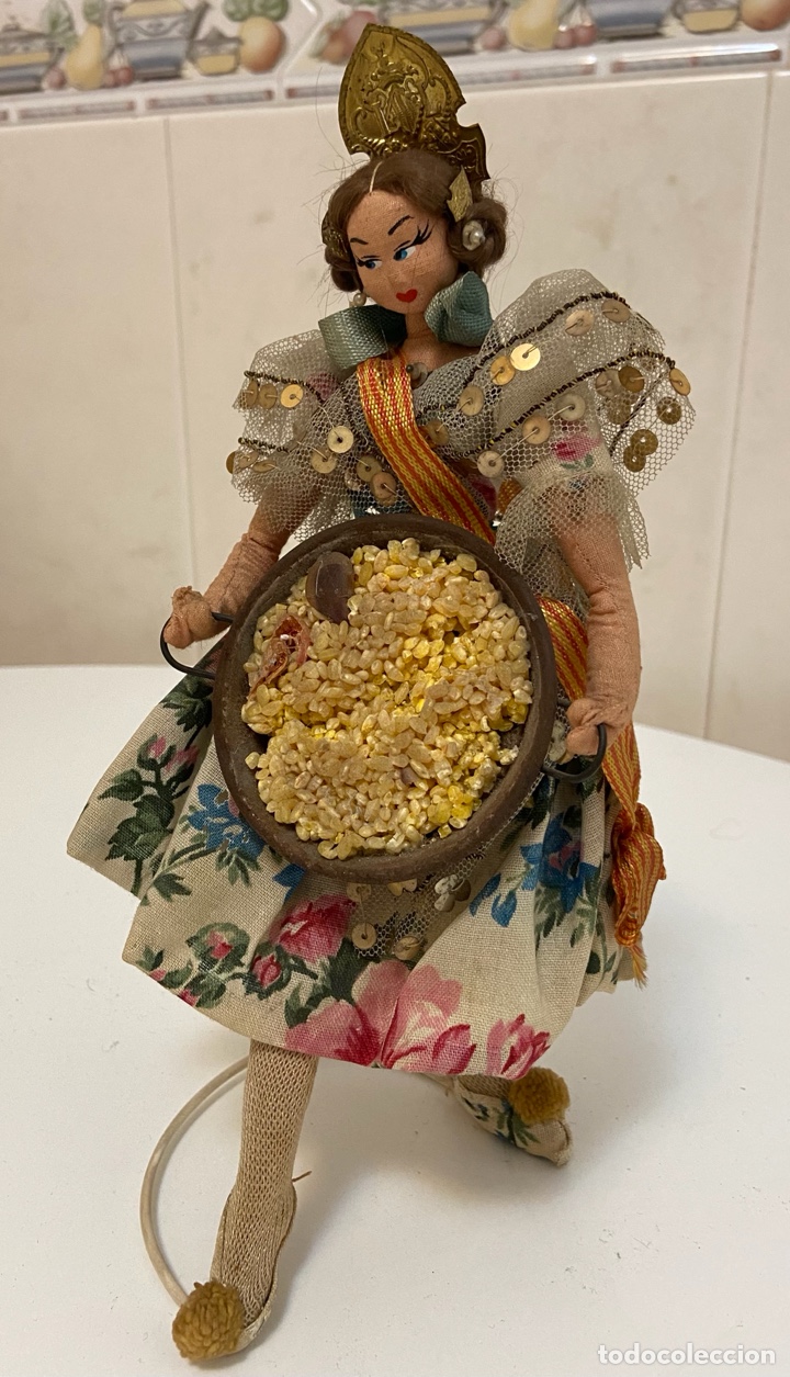 Mu&ntilde;eca espa&ntilde;ola clasica: valenciana de trapo - Foto 3