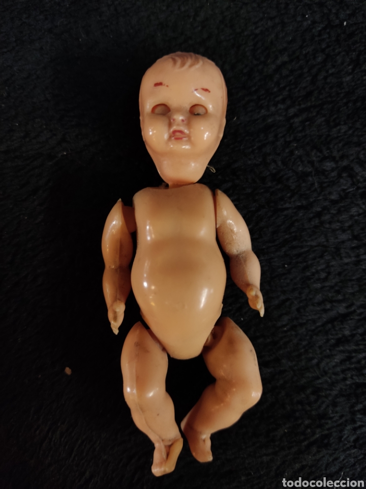 Mu&ntilde;eca espa&ntilde;ola clasica: Antiguo mu&ntilde;eco celuloide, ojos durmientes, 8,5cm - Foto 2