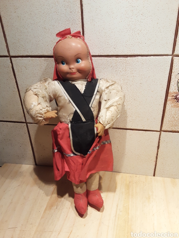 Mu&ntilde;eca espa&ntilde;ola clasica: Antigua mu&ntilde;eca de trapo - Foto 1