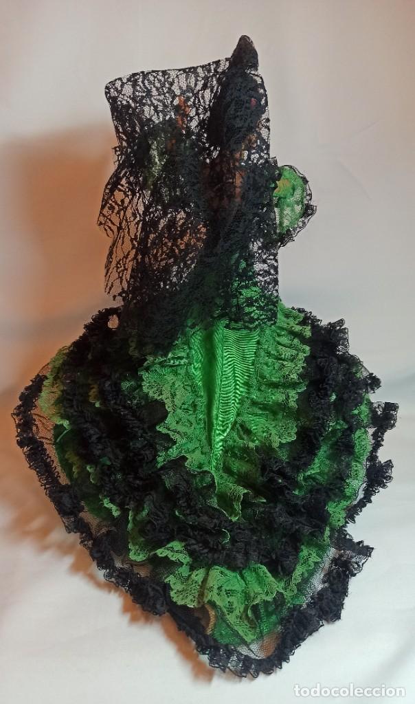Mu&ntilde;eca espa&ntilde;ola clasica: Mu&ntilde;eca Gitana de Marin de 32 cm antigua - Foto 4
