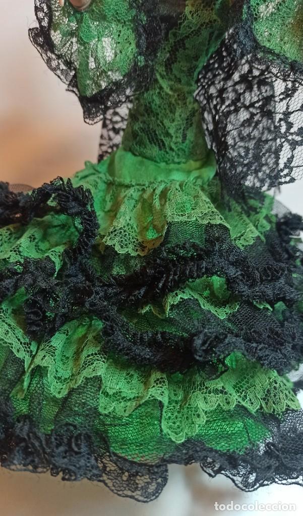 Mu&ntilde;eca espa&ntilde;ola clasica: Mu&ntilde;eca Gitana de Marin de 32 cm antigua - Foto 9