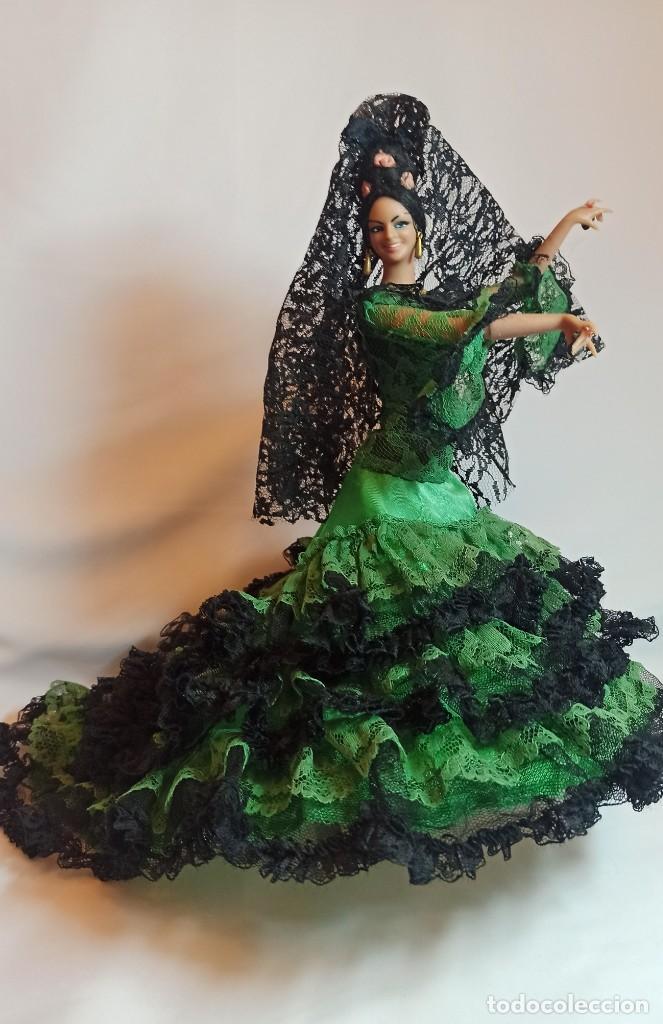 Mu&ntilde;eca espa&ntilde;ola clasica: Mu&ntilde;eca Gitana de Marin de 32 cm antigua - Foto 10