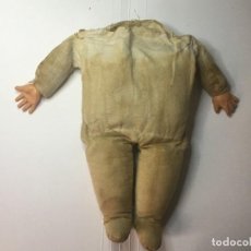 Muñeca española clasica: CUERPO DE MUÑECA TRAPO MANOS CELULOIDE. Lote 331784923