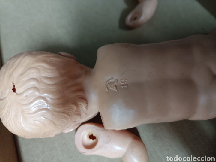 Mu&ntilde;eca espa&ntilde;ola clasica: Mu&ntilde;eco pl&aacute;stico duro celuloide completo - Foto 2