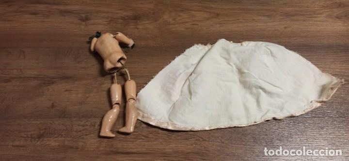 Mu&ntilde;eca espa&ntilde;ola clasica: Cuerpo de mu&ntilde;eca de madera y traje - Foto 6