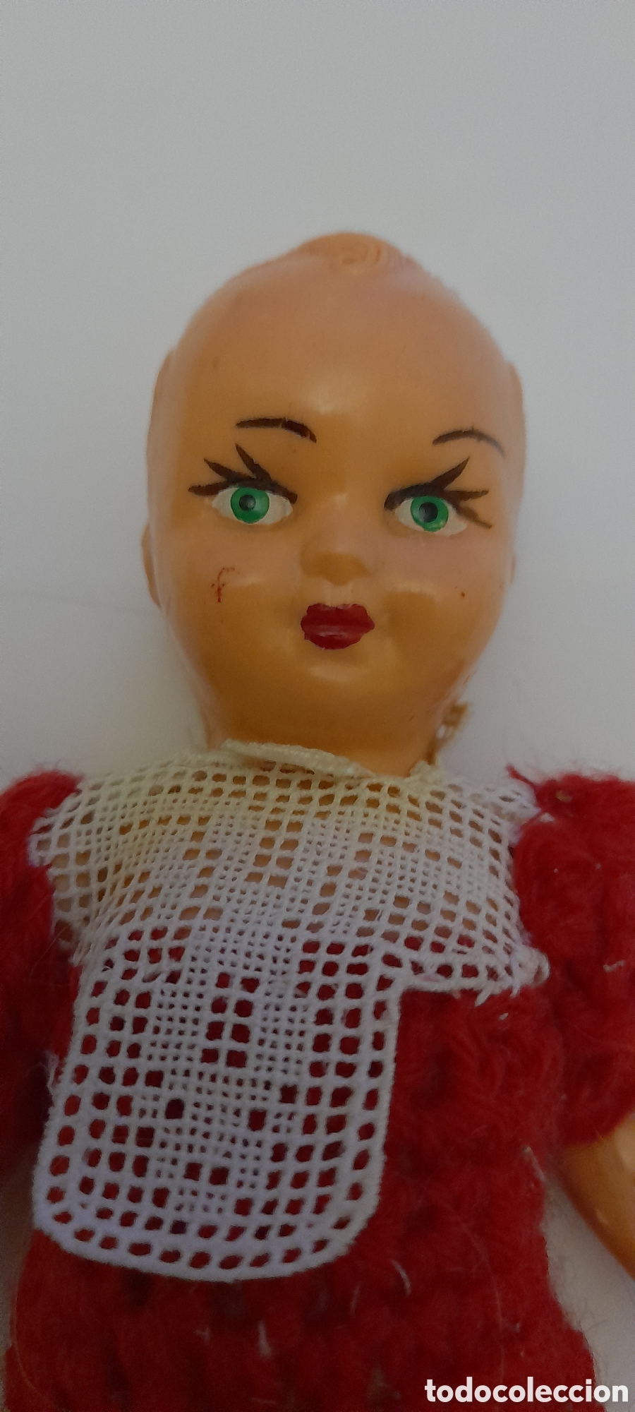 Mu&ntilde;eca espa&ntilde;ola clasica: Antiguo mu&ntilde;eco creo celuloide - Foto 2