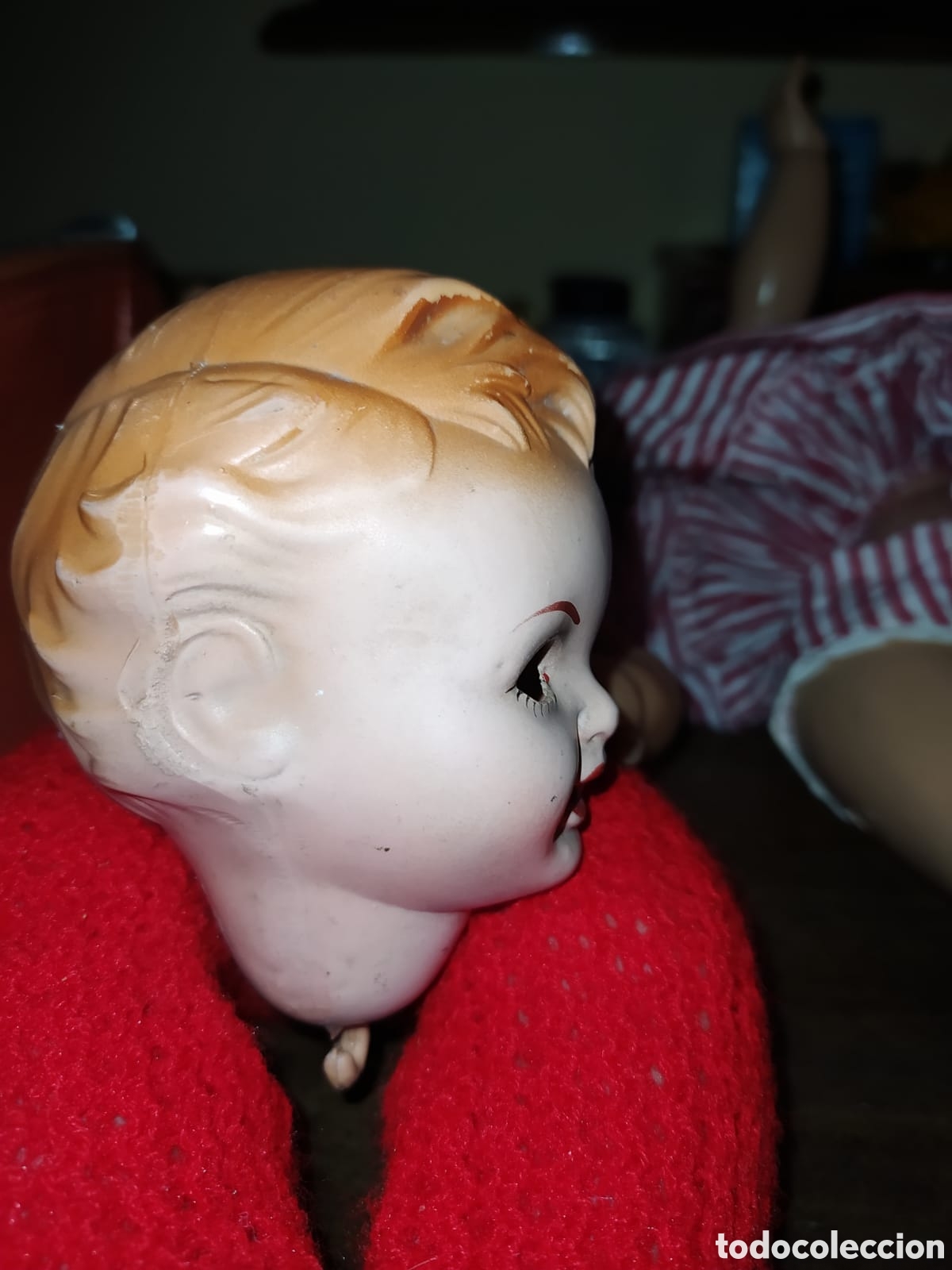 Mu&ntilde;eca espa&ntilde;ola clasica: CABEZA DE MU&Ntilde;ECO ANTIGUO - Foto 3