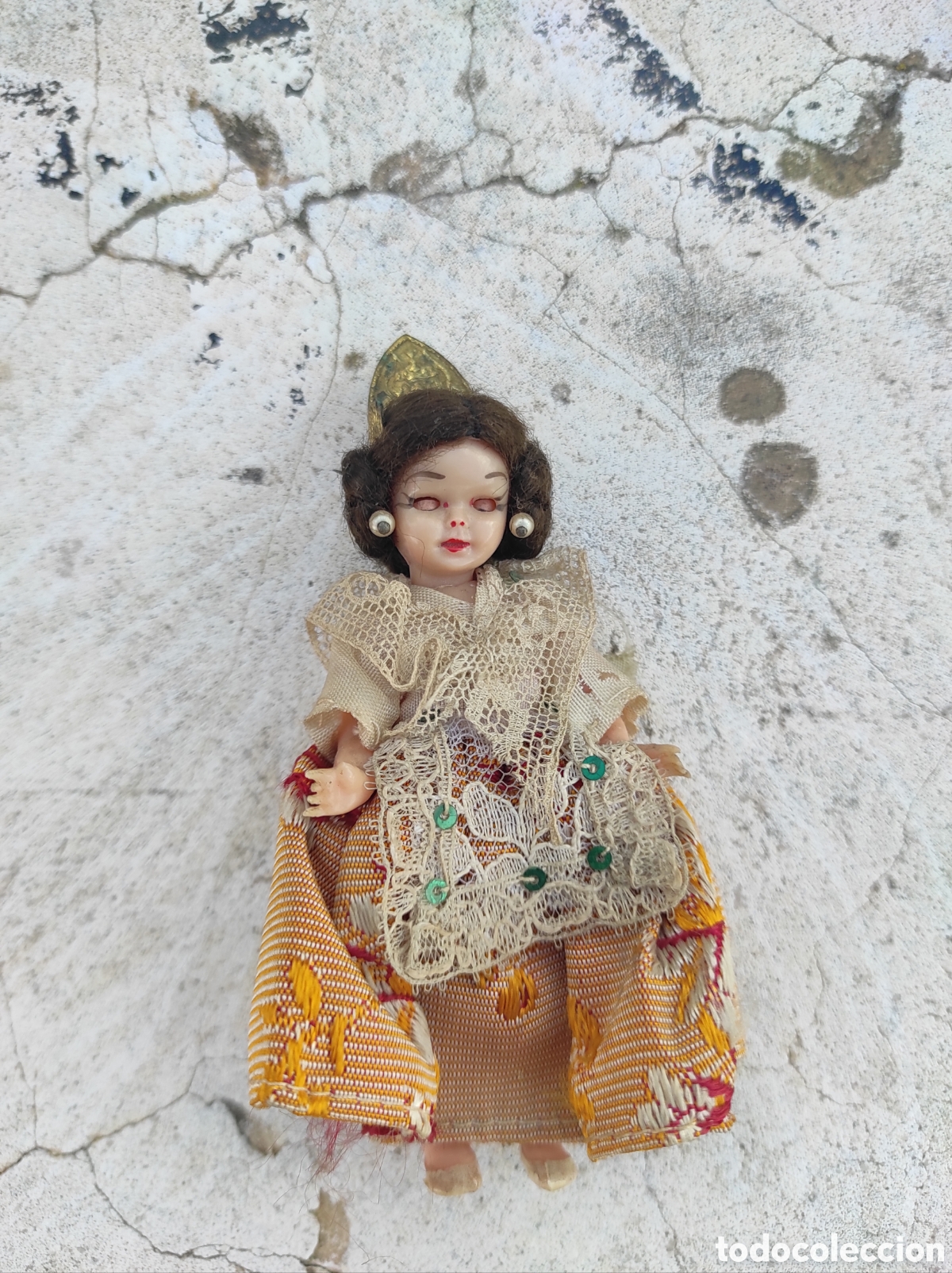 Mu&ntilde;eca espa&ntilde;ola clasica: Antigua Mu&ntilde;eca Fallera de Celuloide - Foto 2