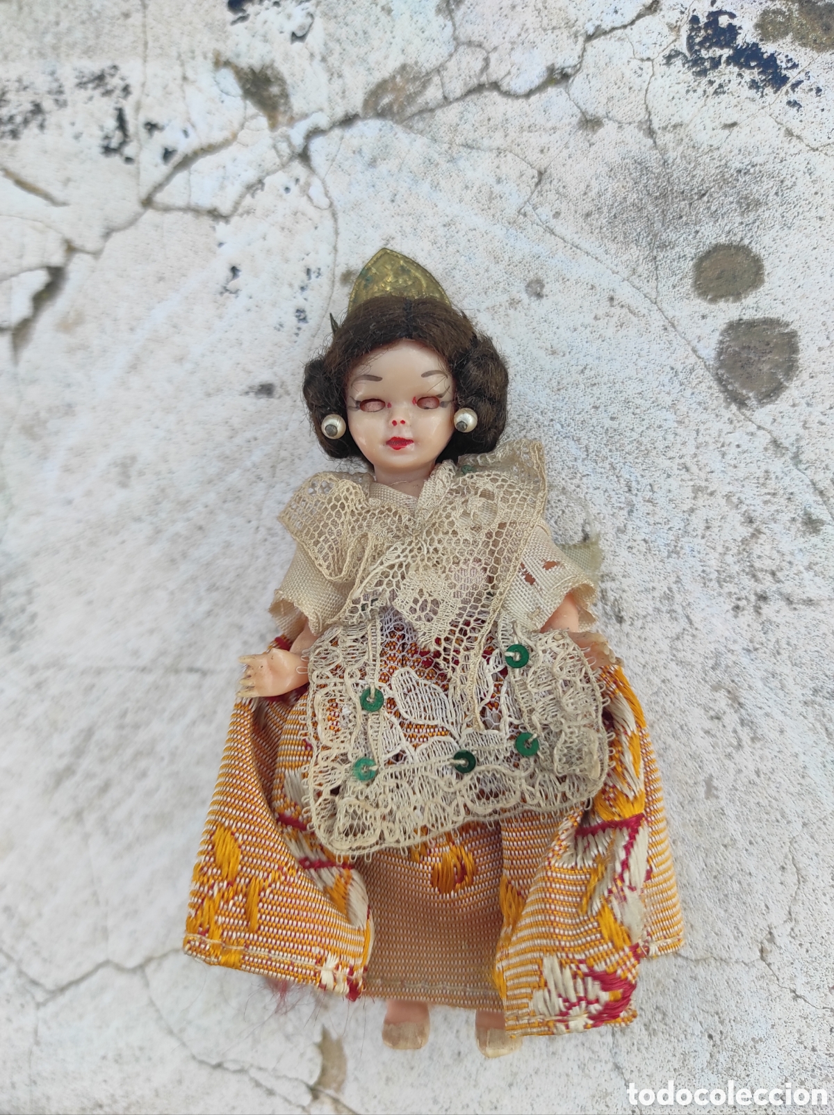 Mu&ntilde;eca espa&ntilde;ola clasica: Antigua Mu&ntilde;eca Fallera de Celuloide - Foto 5