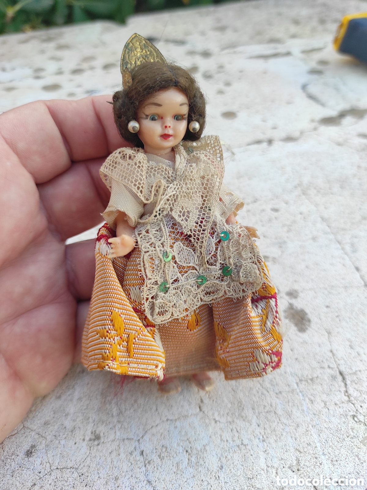 Mu&ntilde;eca espa&ntilde;ola clasica: Antigua Mu&ntilde;eca Fallera de Celuloide - Foto 6
