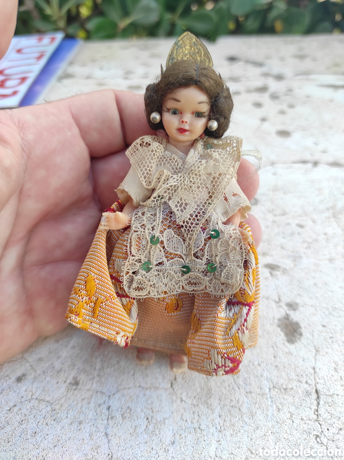 Mu&ntilde;eca espa&ntilde;ola clasica: Antigua Mu&ntilde;eca Fallera de Celuloide - Foto 7