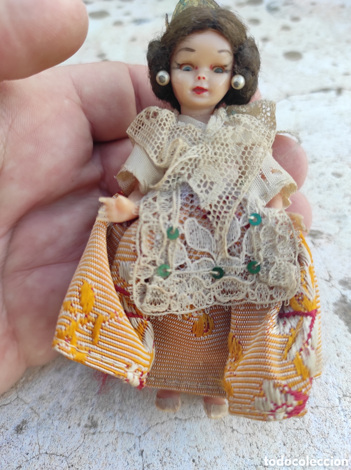 Mu&ntilde;eca espa&ntilde;ola clasica: Antigua Mu&ntilde;eca Fallera de Celuloide - Foto 10