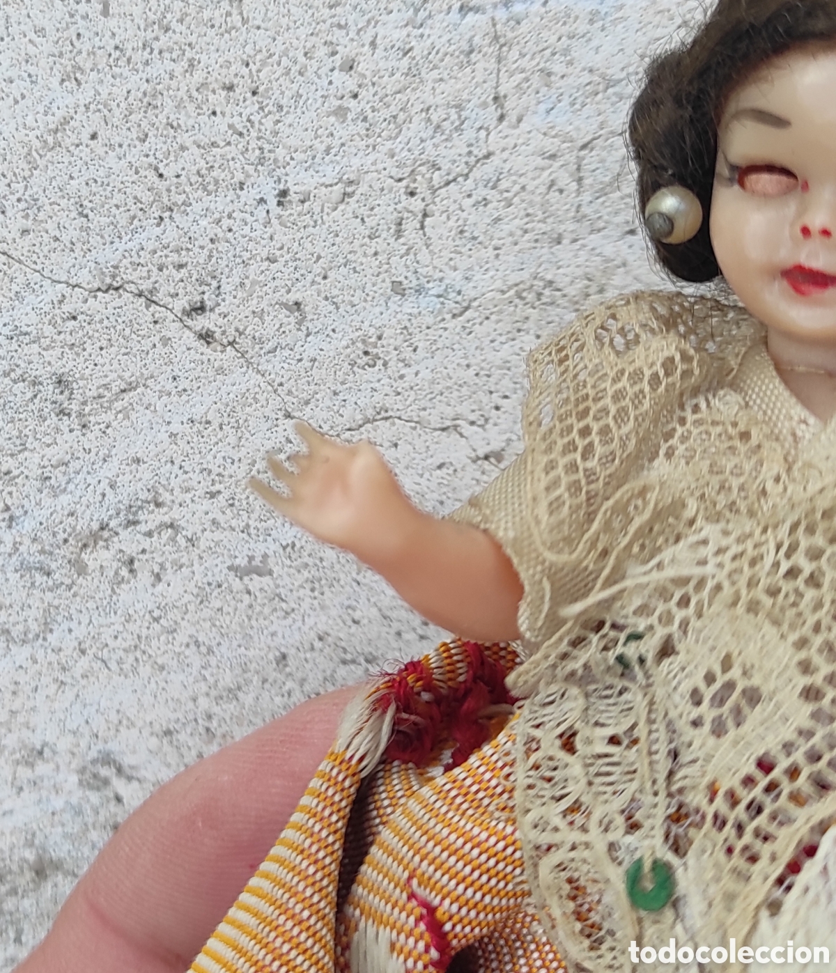Mu&ntilde;eca espa&ntilde;ola clasica: Antigua Mu&ntilde;eca Fallera de Celuloide - Foto 13