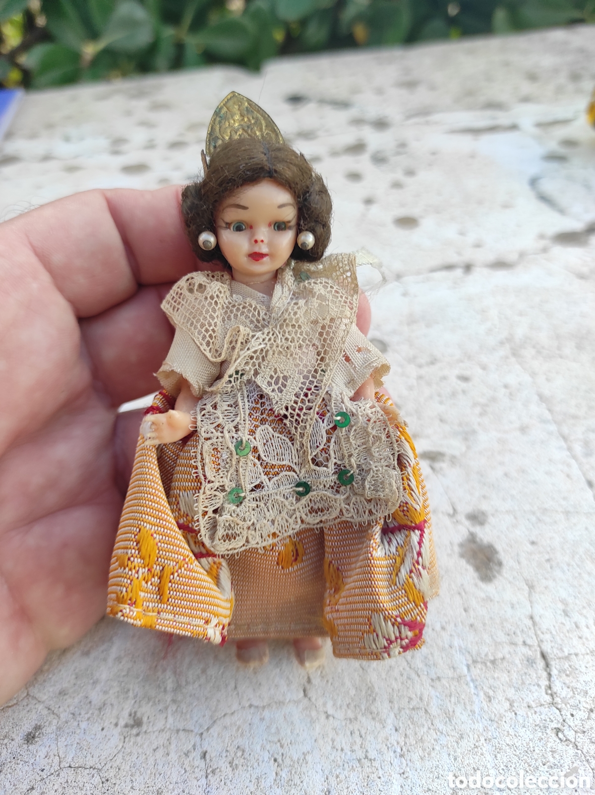 Mu&ntilde;eca espa&ntilde;ola clasica: Antigua Mu&ntilde;eca Fallera de Celuloide - Foto 1