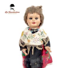 Muñeca española clasica: ANTIGUA MUÑECA MARICELA O SIMILAR - TRAJE REGIONAL - CELULOIDE - CARTON PIEDRA - AÑOS 50 60