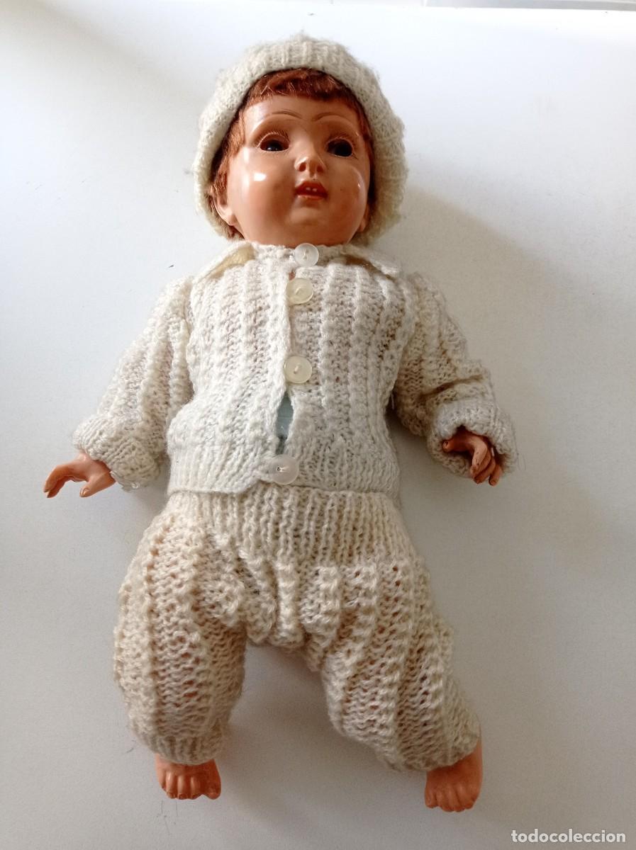 Mu&ntilde;eca espa&ntilde;ola clasica: Antiguo mu&ntilde;eco de celuloide - Foto 1