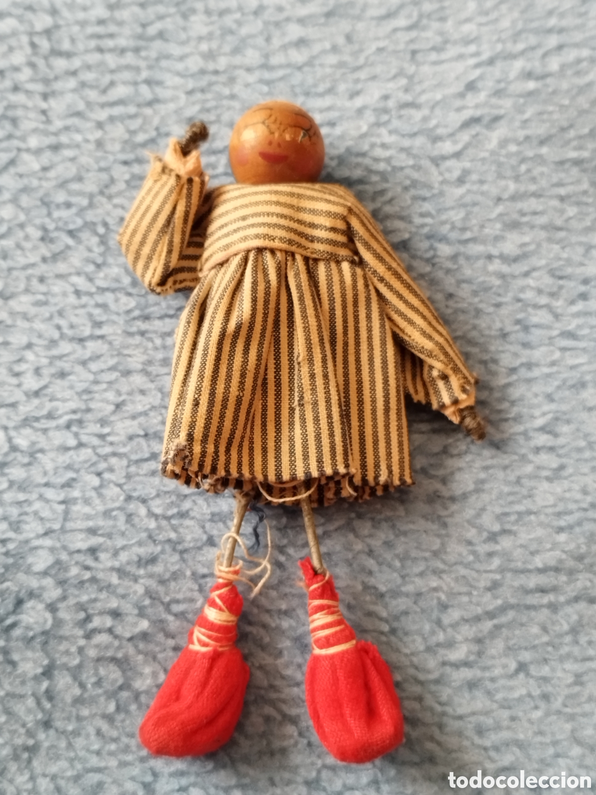 Mu&ntilde;eca espa&ntilde;ola clasica: Antigua Mu&ntilde;eca de Alambre y Madera - Foto 2