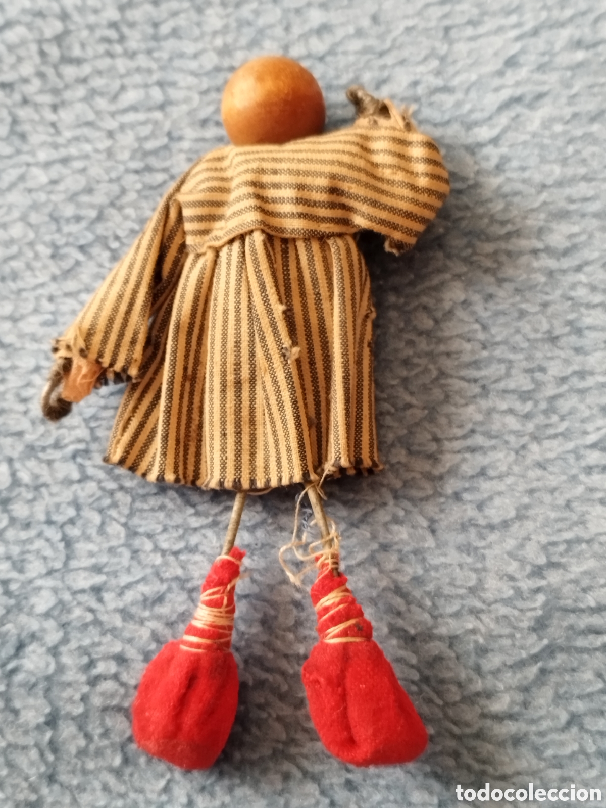 Mu&ntilde;eca espa&ntilde;ola clasica: Antigua Mu&ntilde;eca de Alambre y Madera - Foto 6