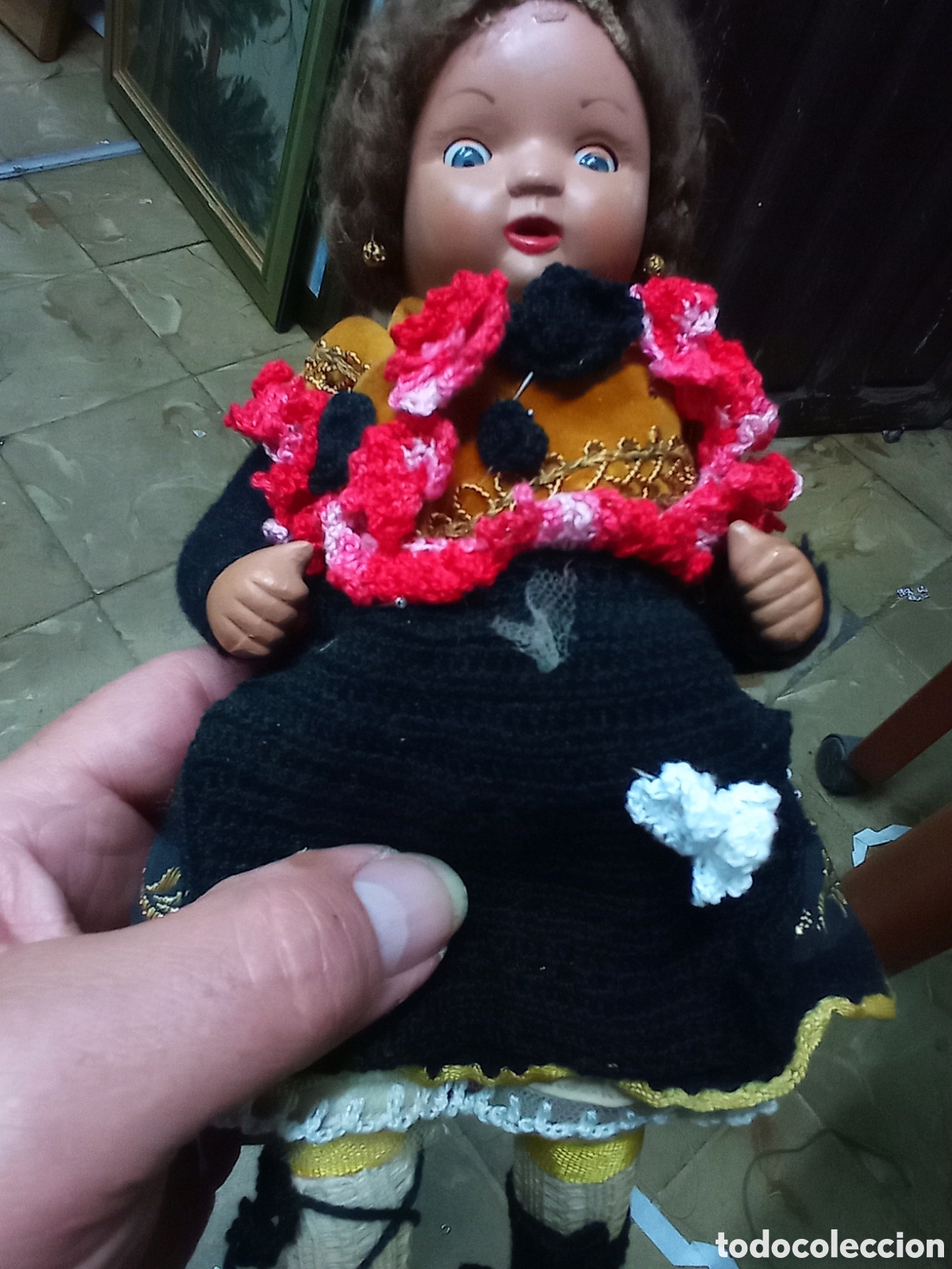 Mu&ntilde;eca espa&ntilde;ola clasica: Antigua mu&ntilde;eca celuloide 25 cm. altura - Foto 3