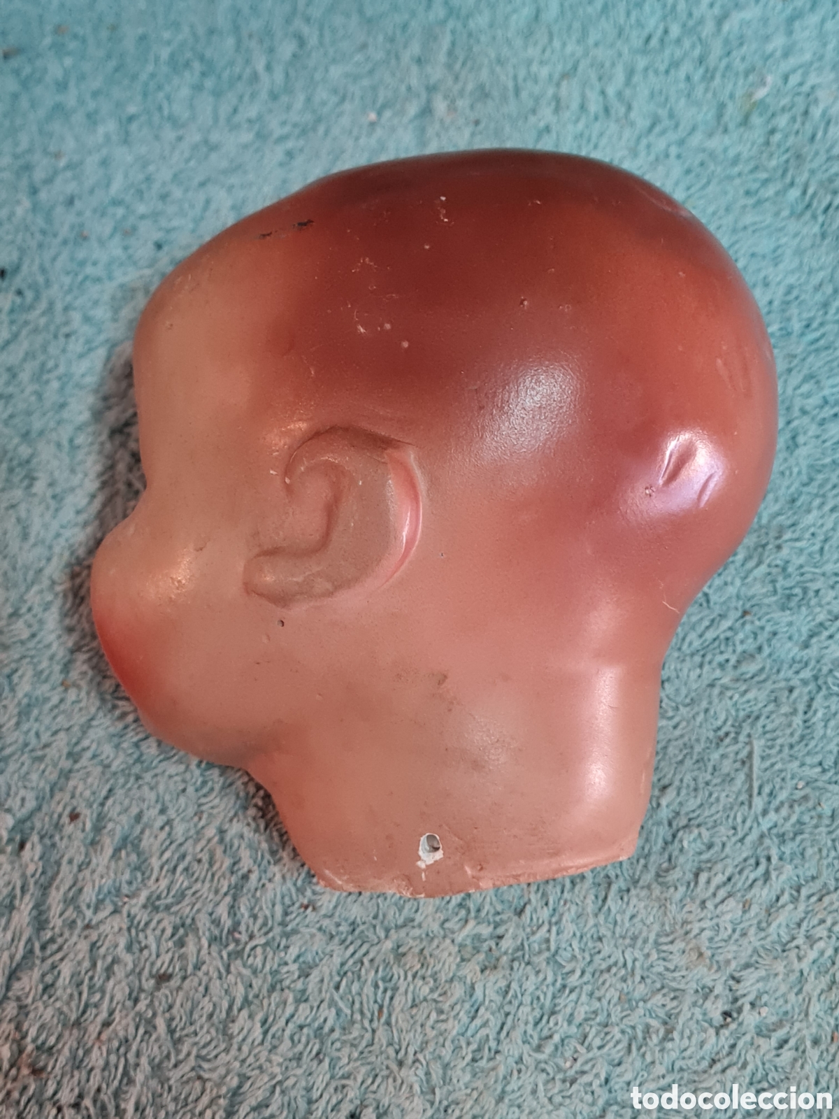 Mu&ntilde;eca espa&ntilde;ola clasica: Gran cabeza de mu&ntilde;eco antiguo - Foto 3