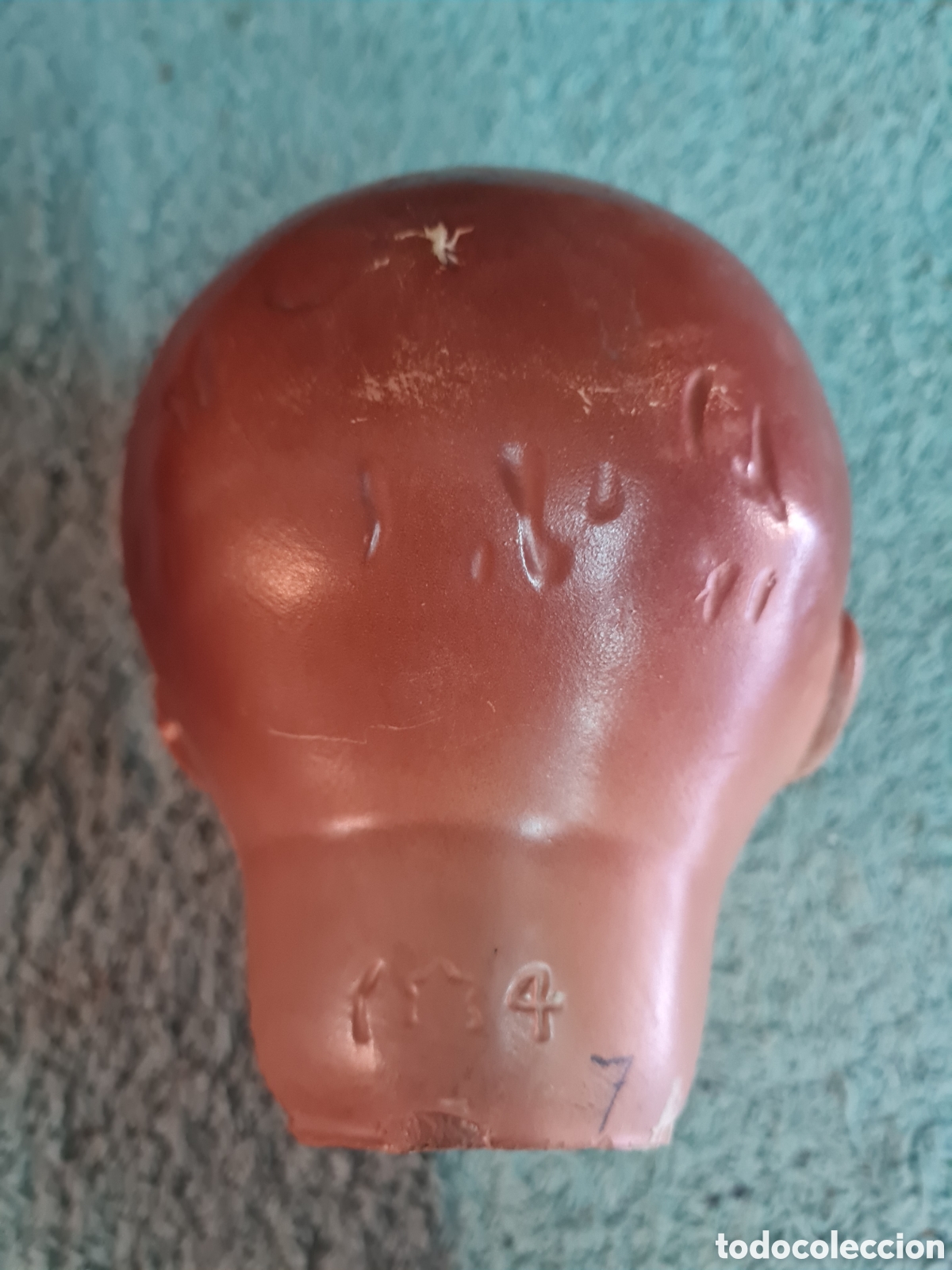 Mu&ntilde;eca espa&ntilde;ola clasica: Gran cabeza de mu&ntilde;eco antiguo - Foto 5