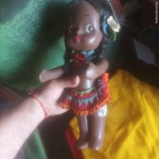 Muñeca española clasica: MUÑECA NEGRITA O HAWAIANA, AÑOS 50.INDUSTRIAS LEB. PATON.ORIGINAL DE ÉPOCA,LEER BIEN ANUNCIO